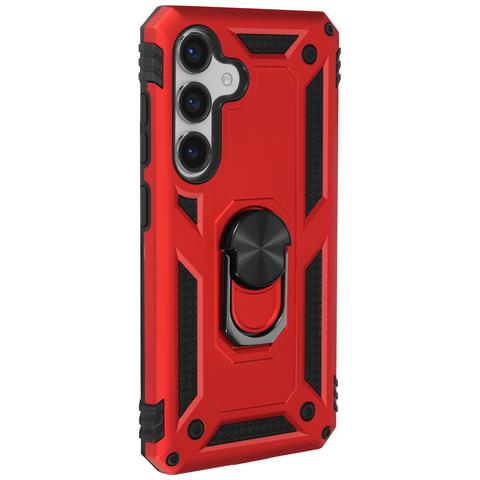 Cover Per Samsung Galaxy S24 Plus Ibrida Anello Supporto Magnetico - Foto 2