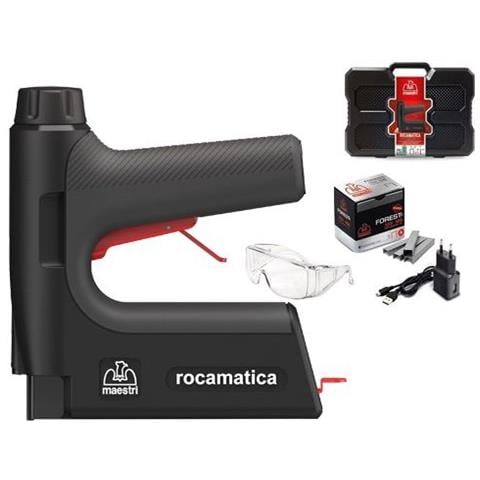 Fissatrice Spillatrice A Batteria 3,7v Con Kit Di Lavoro Incluso Rocamatica Mod. 114 Maestri - Foto 1