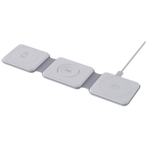 Base Ricarica Pieghevole 3 In 1 Compat. Caricatore A Induzione /magsafe, Bianco - Foto 1