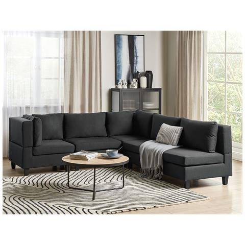 5 Posti Unstad Tessuto Nero Lato Destro - Foto 1