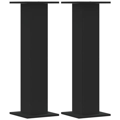 Supporti Altoparlanti 2 Pz Neri 30x30x95cm In Legno Multistrato - Foto 2