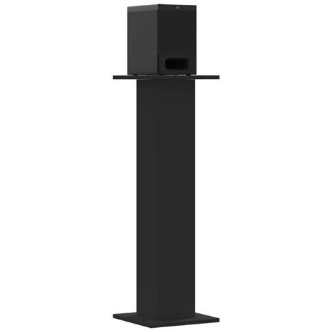 Supporti Altoparlanti 2 Pz Neri 30x30x95cm In Legno Multistrato - Foto 3
