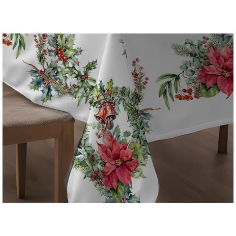 Tovaglia Copritavolo Cucina 100% Cotone Digitale Disegno Stella Di Natale Gi 150x180 Stella Natale - Foto 2