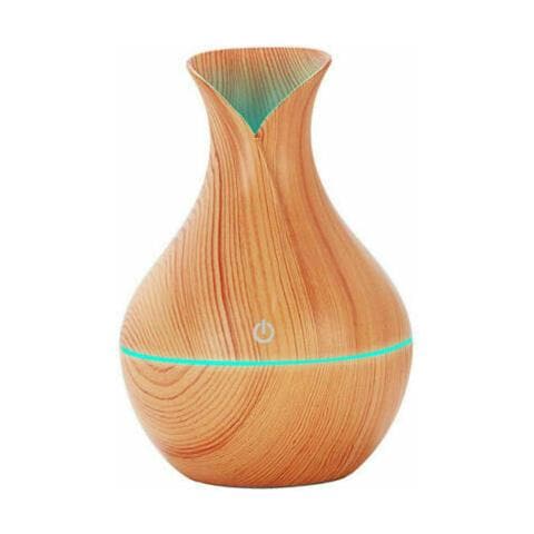 Mini Diffusore Aromi Effetto Legno Aromaterapia Umidificatore Usb Casa Led 130ml - Foto 1