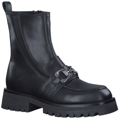 Black Casual Closed Booties Stivaletti Pelle Scarpe Donna Nero Eu 39, 1-25467-41 001 - Foto 1