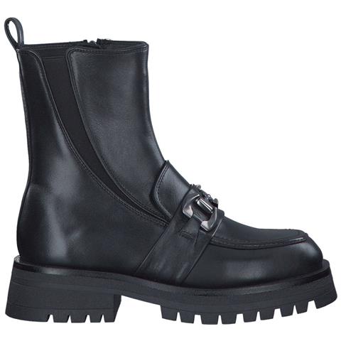 Black Casual Closed Booties Stivaletti Pelle Scarpe Donna Nero Eu 39, 1-25467-41 001 - Foto 2