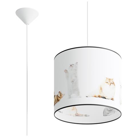 Sollux Lighting Lampada A Sospensione Kitty 30 Sl.1420 - Moderno Lampade A Sospensione Multicolore 95x30x30 Cm - Foto 1