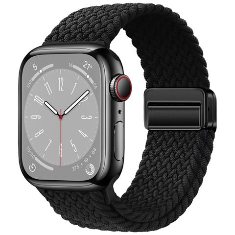 Cinturino Starlight In Nylon Intrecciato Per Apple Watch Black S - Foto 1