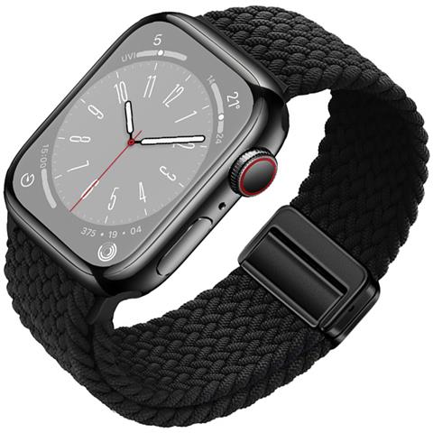 Cinturino Starlight In Nylon Intrecciato Per Apple Watch Black S - Foto 2