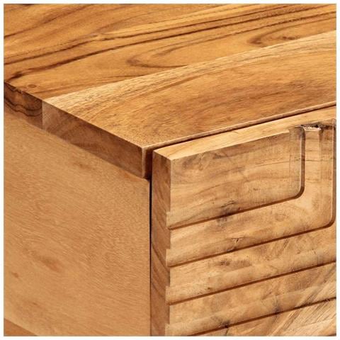Tavolino da Salotto 80x50x40 cm Legno Massello di Acacia - Foto 2