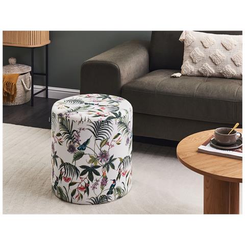 Pouf Lovett Velluto Multicolore - Foto 1