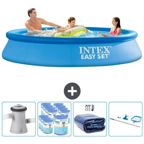 Piscina Fuori Terra - In Giro - 305x305x61 Cm - Blu - Include Accessori Coordinati Cb90 - Foto 1