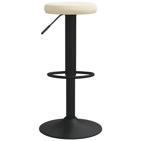 Sedie Da Bar 2 Pz Crema In Velluto - Foto 2