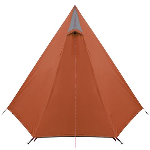 Tenda da Campeggio 3 Persone Grigio e Arancione Impermeabile - Foto 8