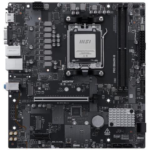Scheda Madre PRO B840M-B Socket AM5 Chipset AMD B840 Micro-ATX - Foto 6