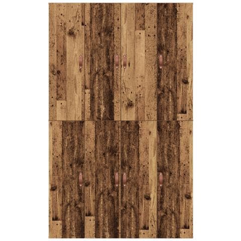 Struttura Letto con Contenitore in Legno Invecchiato 120x190 cm - Foto 9