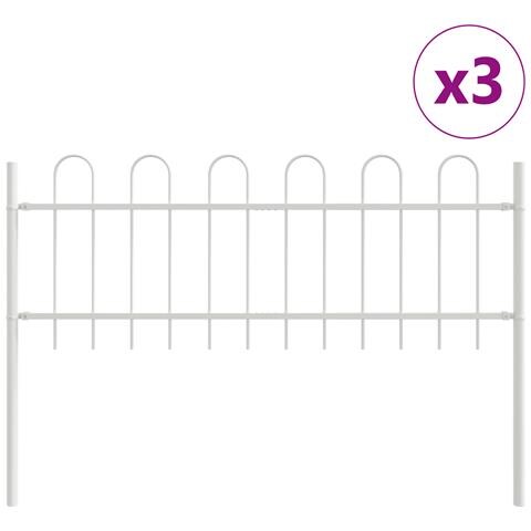 Recinto da Giardino  con Parte Superiore a Cappello Bianco 5,1x0,6 m in Acciaio - Foto 1