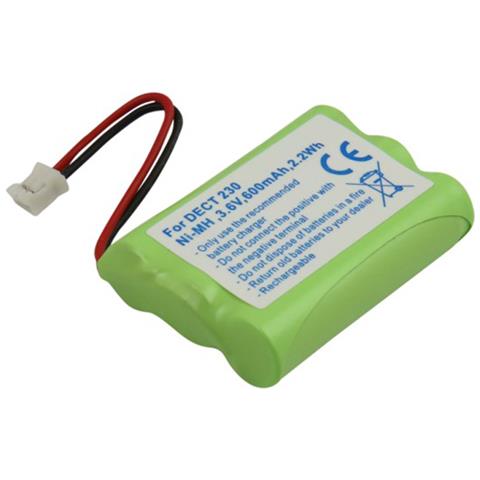 Batteria Per Alcatel Altiset S / Pro I / Onetouch Class Nimh 3,6v 600mah 2,2wh - Foto 1