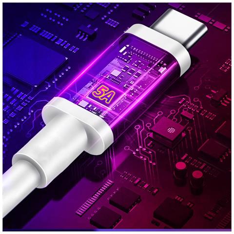 Cavo Di Ricarica Rapida Usb Type-c 5a, Cavo Tpe Compatibile Con Huawei, Samsung, Apple 2 Metri - Foto 6