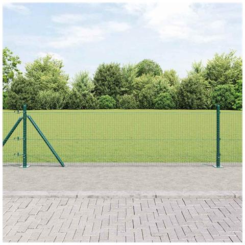 Recinzione Metallica Saldato con Base in Cemento 25 x 0,6 m - Foto 2