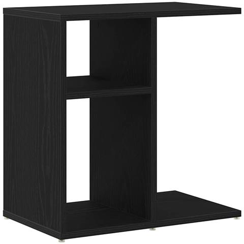 Tavolo laterale Rovere nero 50 x 30 x 50 cm Legno multistrato - Foto 1