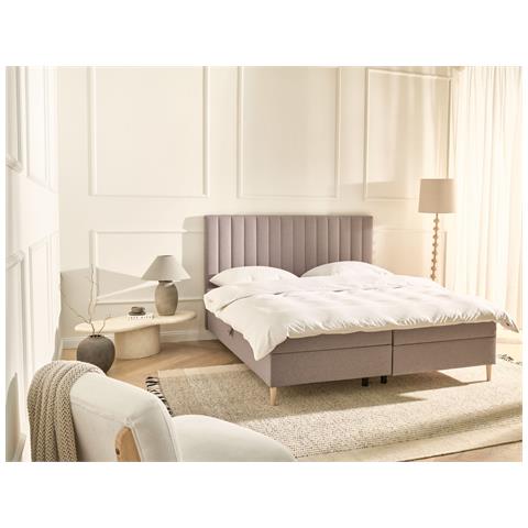 Divano Letto Con Contenitore Tessuto Officer 180 X 200 Cm Tortora - Foto 1