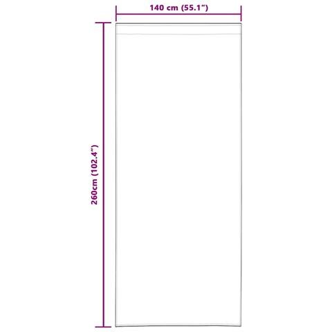 Tende con tende 2 pcs Bianco Poliestere - Foto 9