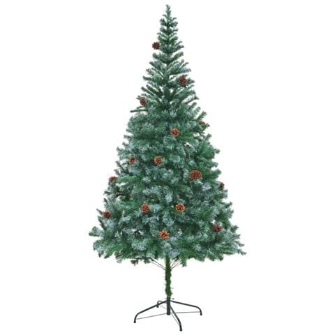 Albero Di Natale Artificiale Con Pigne 210 Cm - Foto 2