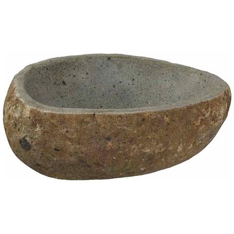 Lavabo Grigio chiaro (30-37) x (25-30) x 12 cm Pietra di Fiume - Foto 1