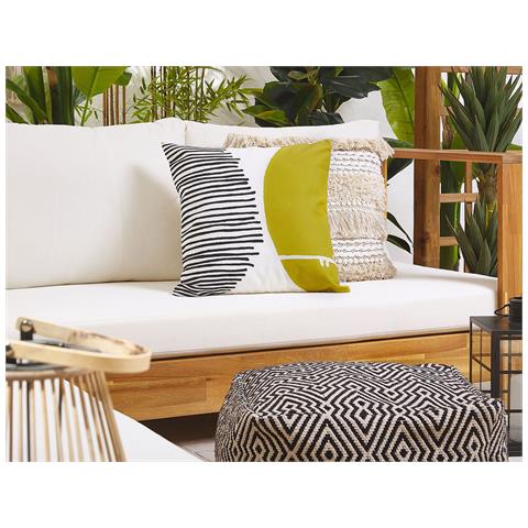 Cuscino Da Esterno Pelago Trama Astratta 45 X 45 Cm Multicolore - Foto 1