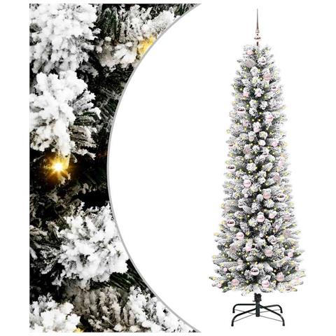 Albero di Natale artificiale con 300 LED Bianco 210 cm - Foto 1