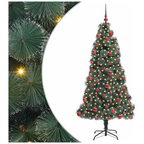 Albero di Natale artificiale preilluminato con set di palline - Foto 1