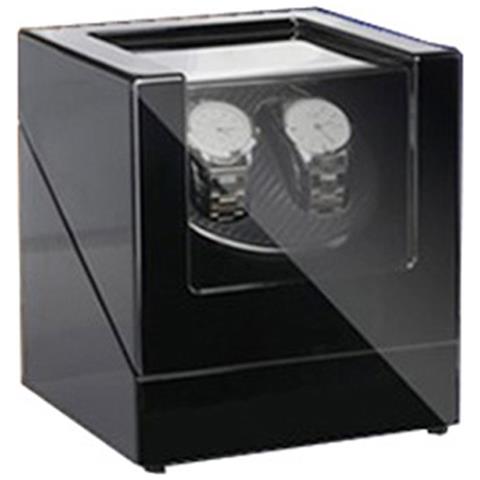 Carica Orologi Automatico Con Motore Silenzioso E Esterno In Pelle Pu Black - Foto 1