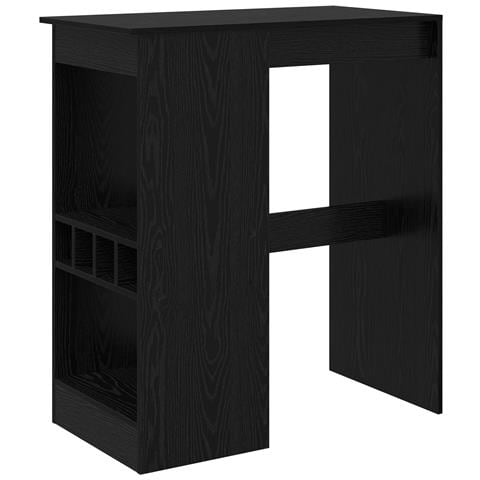Tavolo da bar con lo scaffale Rovere Nero 90 x 47.5 x 103.5 cm - Foto 1