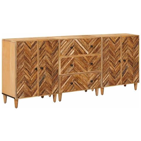 Armadi di Stoccaggio 3 pcs Marrone 60 x 33,5 x 75 cm - Foto 1