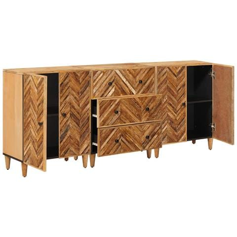 Armadi di Stoccaggio 3 pcs Marrone 60 x 33,5 x 75 cm - Foto 2