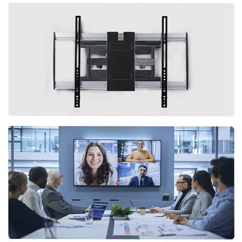 Supporto TV da Parete Articolato Ultrasottile, Staffa per TV fino a 65” / 45kg, Braccio TV per Schermo Piatto a Profilo Basso VESA 600x400, Conforme TAA - Foto 2