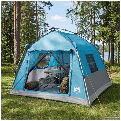 Tenda istantanea resistente all'acqua 2 persona Blu - Foto 2
