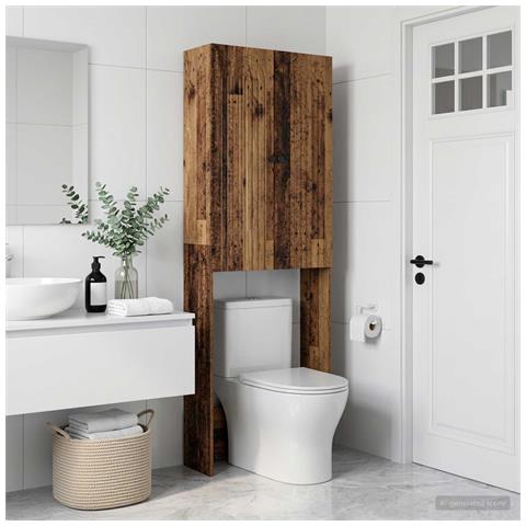 Mobile Bagno ALKMAAR Legno antico 66 x 25,5 x 190 cm - Foto 2