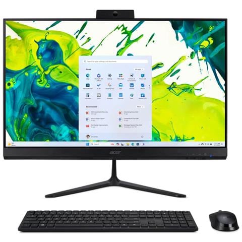 Aspire C24-2G AMD Ryzen™ 5 7430U 60,5 cm (23.8") 1920 x 1080 Pixel PC All-in-one 8 GB DDR4-SDRAM 512 GB SSD Windows 11 Home Wi-Fi 6 (802.11ax) Nero - Foto 1