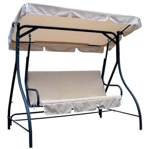 Dondolo con struttura in acciaio verniciato, e tessuto - Foto 1