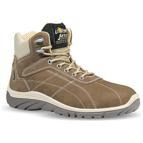 Scarpa antinfortunistica alta N 43 in tomaia impermeabile colore marrone - Foto 1