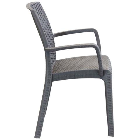 Alma - Poltrona Da Giardino Impilabile In Wicker Stampato - Foto 2