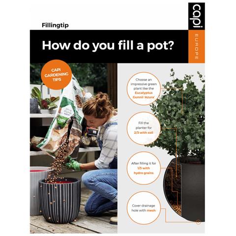 Fioriera Urban Smooth Rotonda 43x41 cm Nero KBL933 - Foto 2