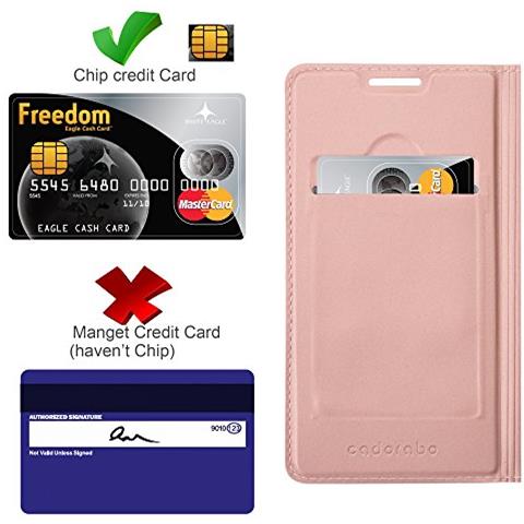 Custodia Compatibile Con Nokia Lumia 925 In Classy Oro Rosa - Coperchio Protettiva Con Chiusura Magnetica, Funzione Stand E Tasca Per Le Carte - Foto 2