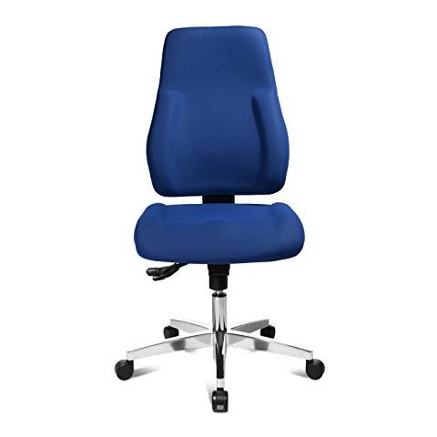 Topstar P91 - Sedia Girevole Da Ufficio, In Tessuto, 68 X 48 X 111 Cm, Poliestere, Blu, 68 X 48 X 111 Cm - Foto 3