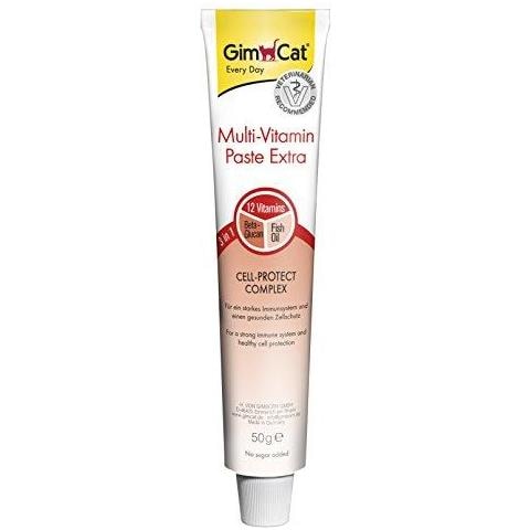 Multi-vitamina Paste Extra - Merenda Gatto Con Beta-glucani E Omega 3 E 6 Acidi Grassi Per La Protezione Delle Cellule Sane - 1 Tubo (1 X 50 G)  - Foto 1