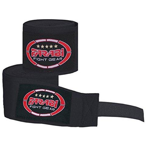Farabi Bambini Mano Boxing Avvolge 25 Metri Di Lunghezza Guantoni Da Boxe Fitness Interno Messicano Avvolge Coppia (nero) - Foto 2