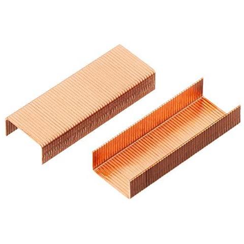 Standard 246 Staples 6 Mm Lunghezza Flessibile Filo Zincato Copper Wire 1000 Agrafes - Foto 1