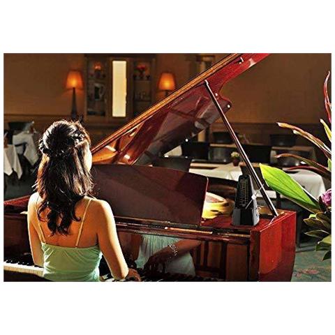 Metronomo Meccanico Con Alta Precisione Per Tutti I Tipi Di Strumenti Musicali (pianoforte Batteria Violino Chitarra Basso E Strumenti A Fiato) Clic Sonoro Bell Ring Tradizionale Piramide Stile - Foto 4